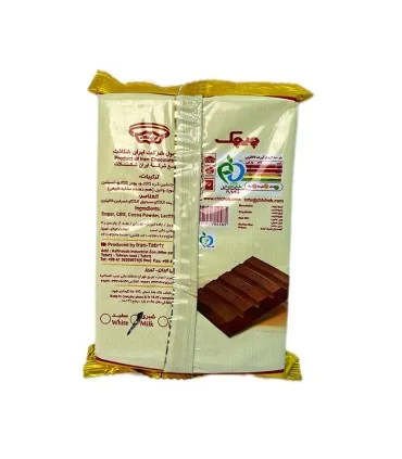 شکلات تخته ای کاکائویی چیچک 500 gr