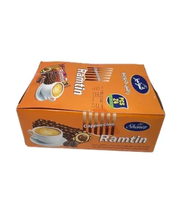 شکلات رامتین کاپوچینو شونیز 19 گرم بسته 24 عددی