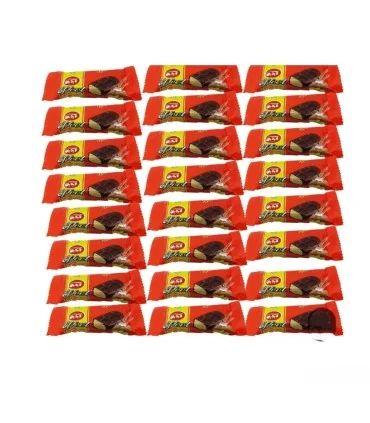 شیرینی زنجبیلی با روکش فرآورده کاکائویی آیدین - 456 گرم بسته 48 عددی