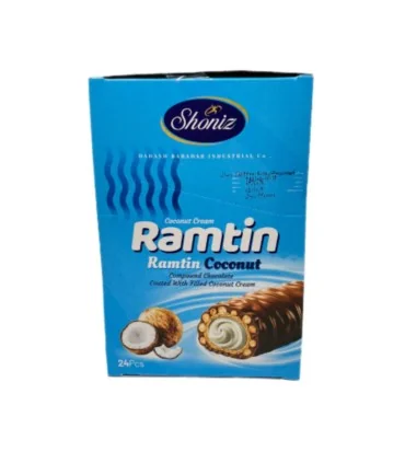 شکلات رامتین نارگیلی شونیز 19 گرم بسته 24 عددی