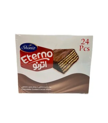 ویفر با روکش شکلات اترنو شونیز وزن 24 گرمی (جعبه 24 عددی)