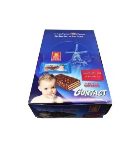 ویفر شکلاتی فندوقی کنتاکت آناتا 20 گرم-24عدد