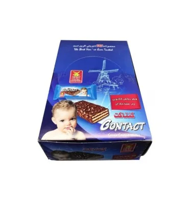 ویفر شکلاتی فندوقی کنتاکت آناتا 20 گرم-24عدد