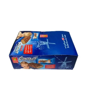 ویفر شکلاتی فندوقی کنتاکت آناتا 20 گرم-24عدد