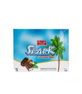 شکلات نارگیلی با روکش کاکائویی اسپارک شیرین عسل 18 گرمی بسته 30 عددی