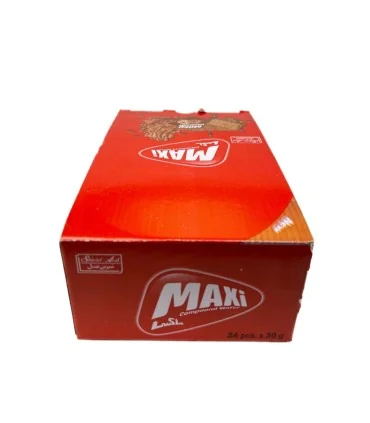 ویفر روکش کاکائو با طعم فندق مکسی شیرین عسل - 30گرم بسته 24 عددی
