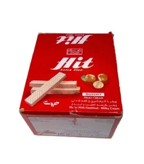 ویفر با کرم شیری و طعم فندقی هیت 500گرمی شیرین عسل