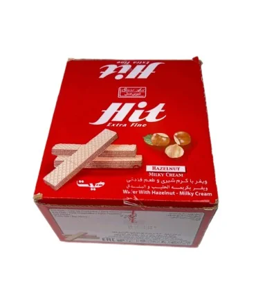 ویفر با کرم شیری و طعم فندقی هیت 500گرمی شیرین عسل
