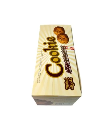 شیرینی کوکی با کشمش و مغز گردو نادری - 40 گرم بسته 12 عددی