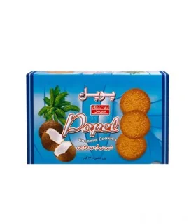 بیسکویت نارگیل شکری جعبه ای پاپل 240 گرمی شیرین عسل