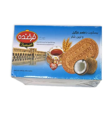 بیسکویت با طعم نارگیل و تزئین شکر 850 گرم