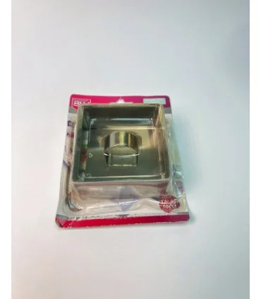 قالب فر و کیک خاکستری مربع EN 8CM عمق 5CM 2 مجموعه Nar kalıp