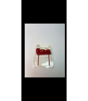 شمع قرمز مدل لاو