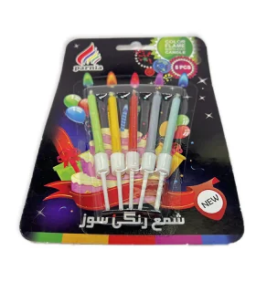 شمع رنگی سوز 5 عددی