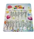 شمع تولد مدل Happy Birthday نقره‌ای