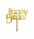 تاپر طلایی کیک happy birthday