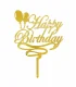 تاپر طلایی کیک happy birthday