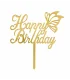 تاپر طلایی کیک happy birthday