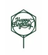تاپر طلایی کیک happy birthday