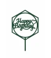تاپر طلایی کیک happy birthday