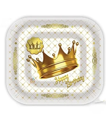 پیش دستی و لیوان یکبارمصرف طرح تاج