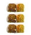 شیرینی کاکائویی دورنگ با مغز پسته
