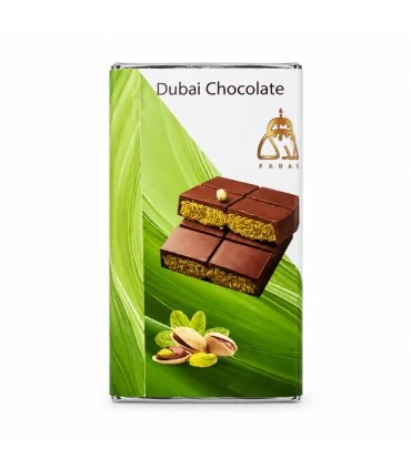 شکلات دبی فدک (مغزکنافه و کرم پسته)
