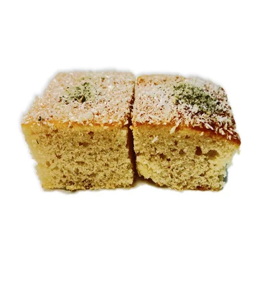 کیک تخته ای شنی با پودر نارگیل