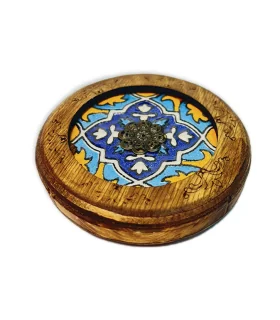 جا عودی مدل گرد طرح کاشی