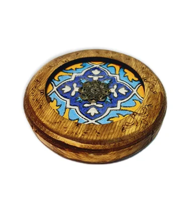 جا عودی مدل گرد طرح کاشی