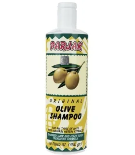 شامپو پرژک مدل زیتون مناسب انواع مو حجم 450 میلی لیتر