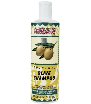 شامپو پرژک مدل زیتون مناسب انواع مو حجم 450 میلی لیتر