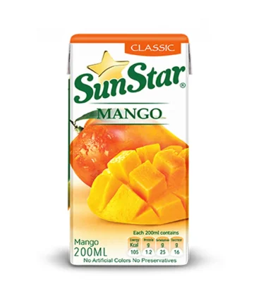 آبمیوه انبه سان استار حجم 0.2 لیتر