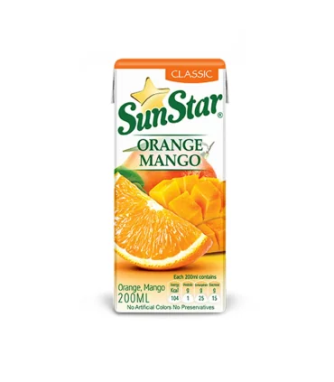 نوشیدنی پرتقال انبه سان استار - 0.2 لیتر