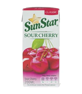 نوشیدنی آلبالو سان استار حجم 0.2 لیتر