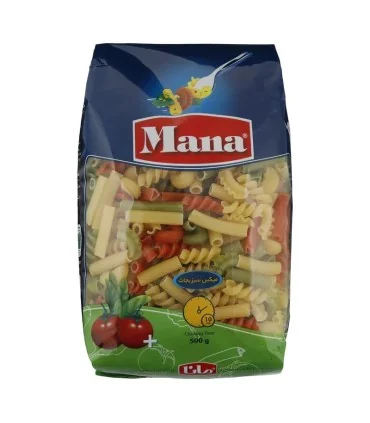 ماکارونی فرمی میکس سبزیجات مانا - 500 گرم