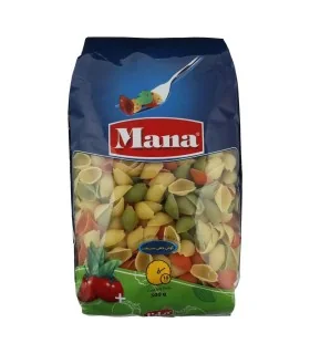 ماکارونی فرمی گوش ماهی سبزیجات مانا - 500 گرم