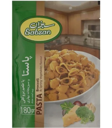 پاستا با طعم بروکلی سبزان - 180 گرم