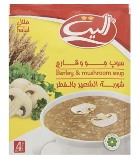 سوپ نیمه آماده جو و قارچ الیت مقدار 65 گرم
