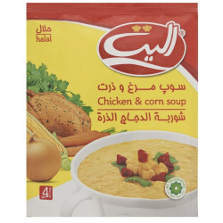سوپ نیمه آماده مرغ و ذرت الیت مقدار 65 گرم