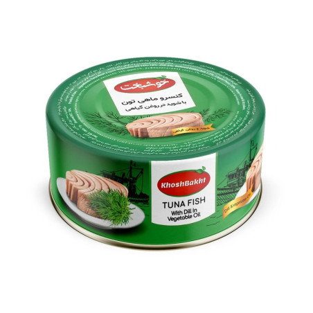 کنسرو تن ماهی شوید در روغن گیاهی خوشبخت - 180 گرم