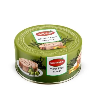 کنسرو تن ماهی در روغن زیتون خوشبخت - 180 گرم