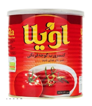 رب گوجه فرنگی اویلا 800گرمی