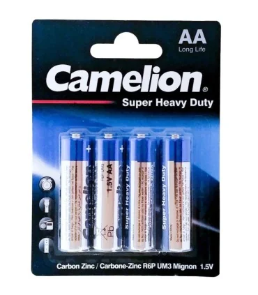 باتری قلمی کملیون مدل super heavy duty بسته 4 عددی
