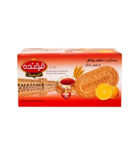 بیسکوییت با طعم پرتقال و تزیین شکر برند فرخنده