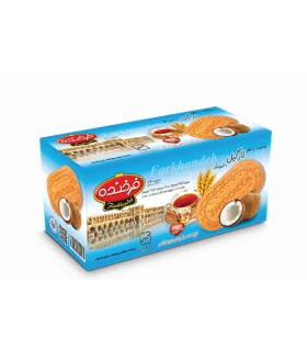 بیسکوییت با طعم نارگیل و تزیین شکر برند فرخنده