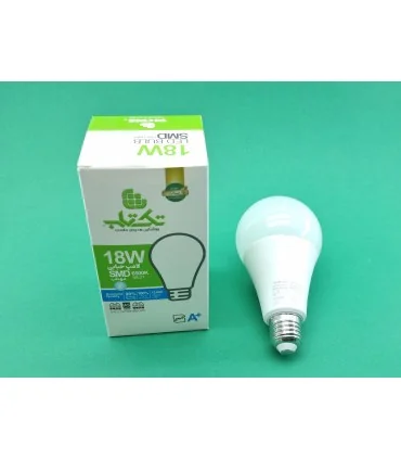 لامپ حبابی 18 وات ال ای دی تک تاب