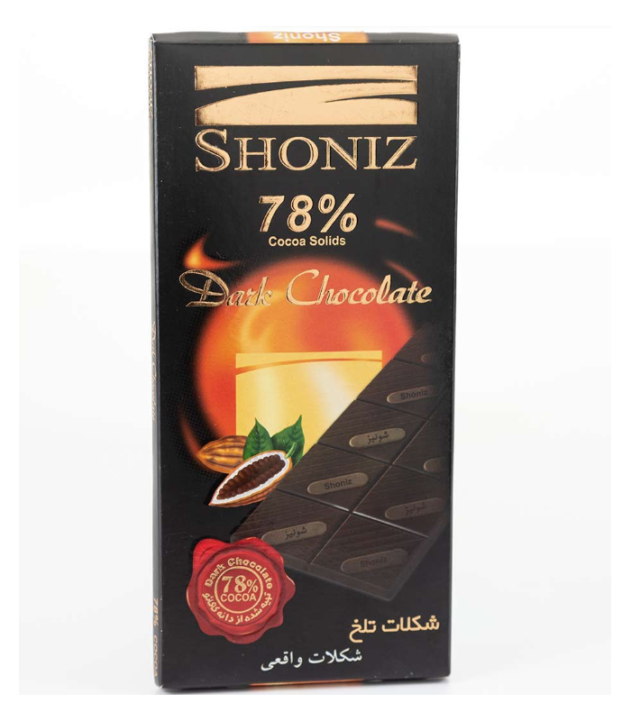 شکلات تلخ 78 درصد مشکی شونیز