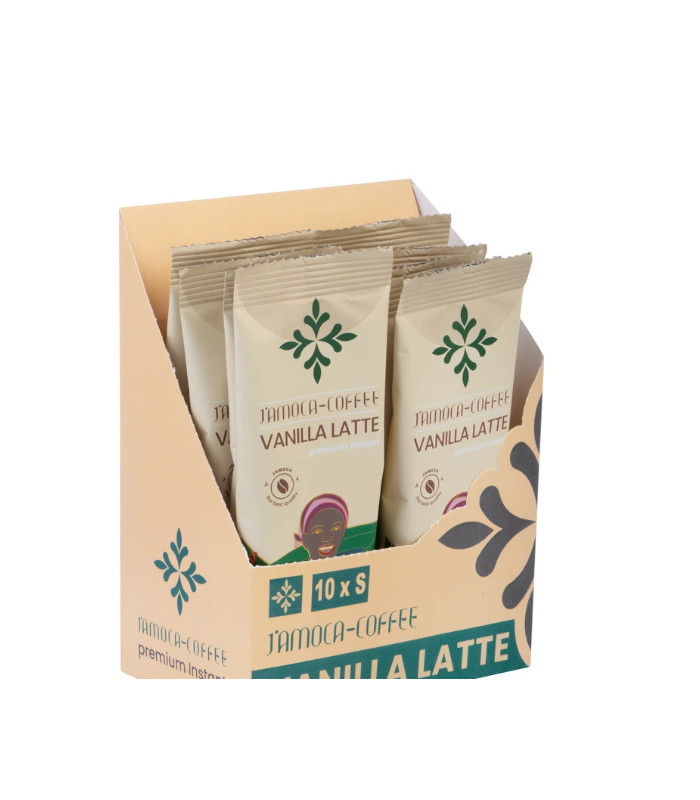 قهوه لاته با طعم وانیل جاموکا - 25 گرم بسته 10 عددی
