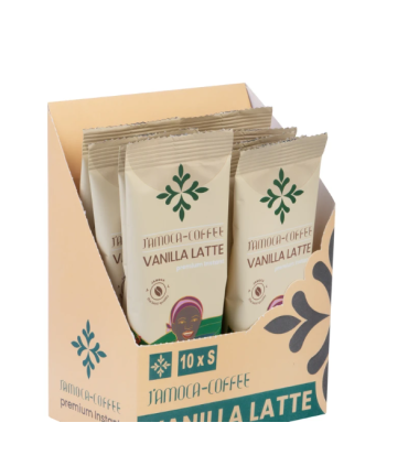 قهوه لاته با طعم وانیل جاموکا - 25 گرم بسته 10 عددی